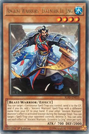 Ancient Warriors - Eccentric Lu Jing (Rare) [IGAS-EN010] Unlimited