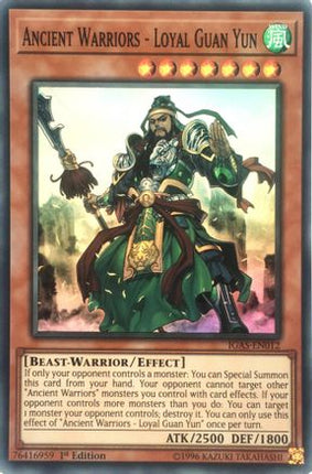 Ancient Warriors - Loyal Guan Yun (Super Rare) [IGAS-EN012] Unlimited
