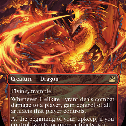 Hellkite Tyrant (Borderless) [Ravnica Remastered]