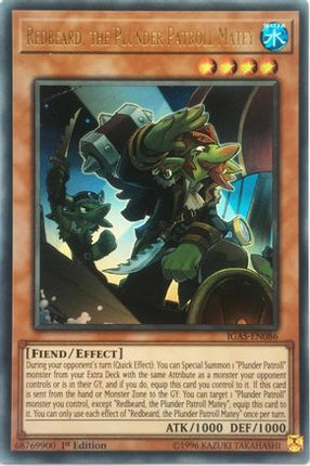 Redbeard, the Plunder Patroll Matey (Ultra Rare) [IGAS-EN086] 1st Edition