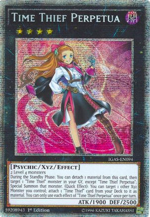 Time Thief Perpetua (Starlight Rare)  [IGAS-EN094] 1st Edition