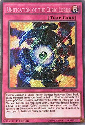 Unification of the Cubic Lords (Secret Rare) [MVP1-ENS45] 1st Edition