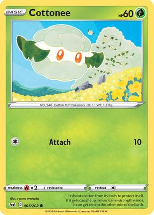 Cottonee - 5/202 [SWSH01: Sword & Shield Base Set] Reverse Holofoil