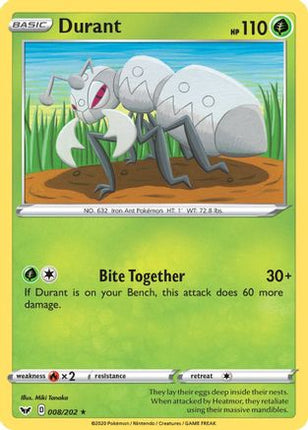 Durant - 8/202 [SWSH01: Sword & Shield Base Set] Reverse Holofoil