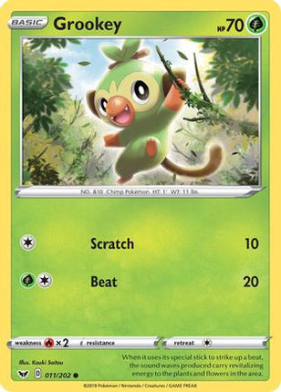 Grookey (011) - 11/202 [SWSH01: Sword & Shield Base Set]