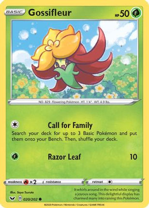 Gossifleur - 20/202 [SWSH01: Sword & Shield Base Set] Reverse Holofoil