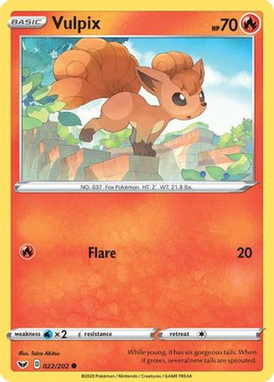 Vulpix - 22/202 [SWSH01: Sword & Shield Base Set]