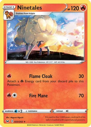 Ninetales - 23/202 [SWSH01: Sword & Shield Base Set] Reverse Holofoil