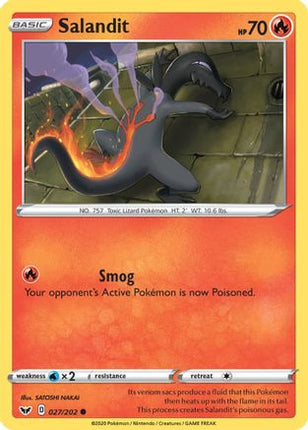 Salandit - 27/202 [SWSH01: Sword & Shield Base Set] Reverse Holofoil