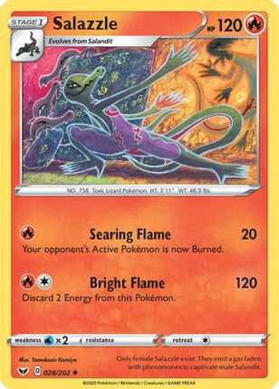 Salazzle - 28/202 [SWSH01: Sword & Shield Base Set]