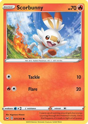 Scorbunny (031) - 31/202 [SWSH01: Sword & Shield Base Set]