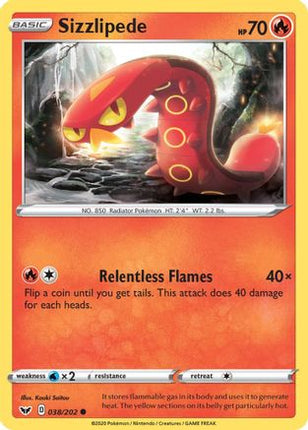 Sizzlipede (038) - 38/202 [SWSH01: Sword & Shield Base Set]