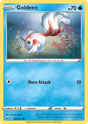 Goldeen (045) - 45/202 [SWSH01: Sword & Shield Base Set] Reverse Holofoil