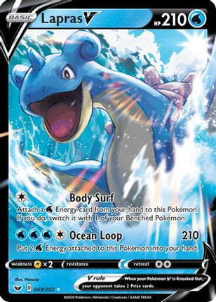 Lapras V - 49/202 [SWSH01: Sword & Shield Base Set] Holofoil