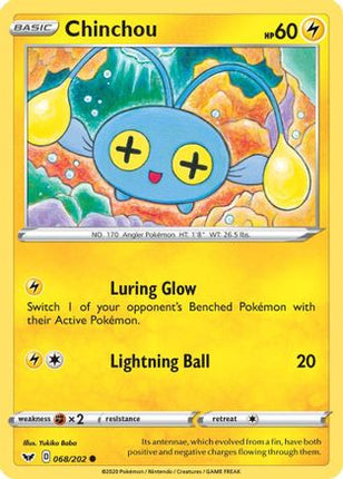 Chinchou (068) - 68/202 [SWSH01: Sword & Shield Base Set]