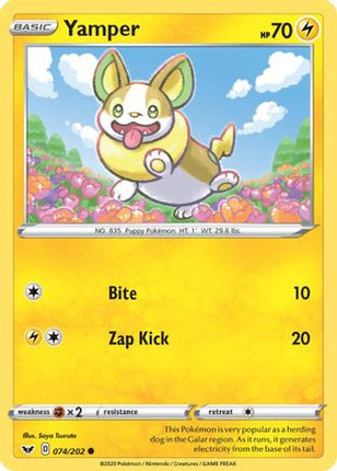 Yamper (074) - 74/202 [SWSH01: Sword & Shield Base Set] Reverse Holofoil