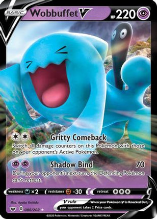 Wobbuffet V - 86/202 [SWSH01: Sword & Shield Base Set] Holofoil