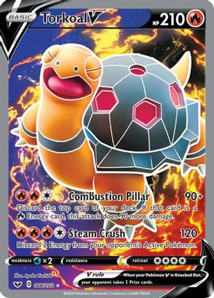 Torkoal V (Full Art) - 188/202 [SWSH01: Sword & Shield Base Set] Holofoil