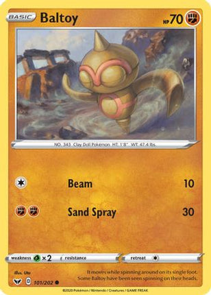 Baltoy (101) - 101/202 [SWSH01: Sword & Shield Base Set]