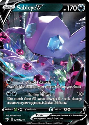 Sableye V - 120/202 [SWSH01: Sword & Shield Base Set] Holofoil