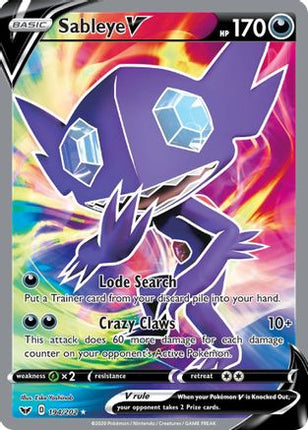 Sableye V (Full Art) - 194/202 [SWSH01: Sword & Shield Base Set] Holofoil