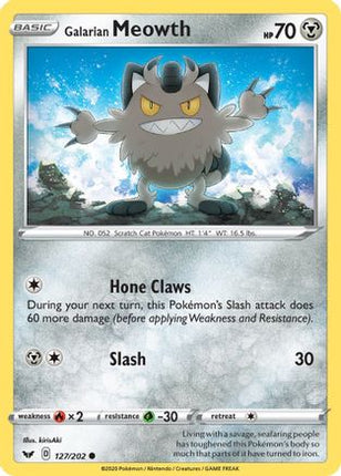 Galarian Meowth - 127/202 [SWSH01: Sword & Shield Base Set]