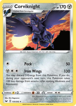Corviknight - 135/202 [SWSH01: Sword & Shield Base Set]