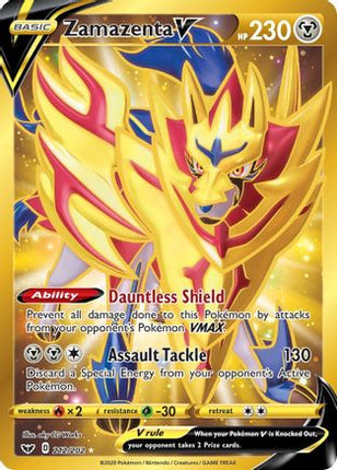 Zamazenta V (Secret) - 212/202 [SWSH01: Sword & Shield Base Set] Holofoil