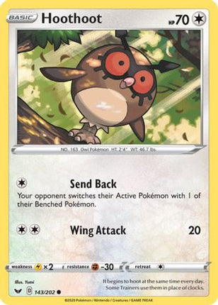 Hoothoot - 143/202 [SWSH01: Sword & Shield Base Set] Reverse Holofoil
