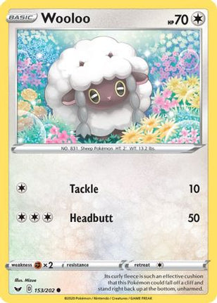 Wooloo (153) - 153/202 [SWSH01: Sword & Shield Base Set] Reverse Holofoil