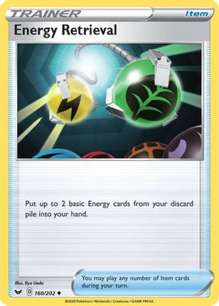 Energy Retrieval - 160/202 [SWSH01: Sword & Shield Base Set]