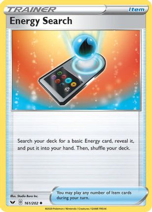 Energy Search - 161/202 [SWSH01: Sword & Shield Base Set]