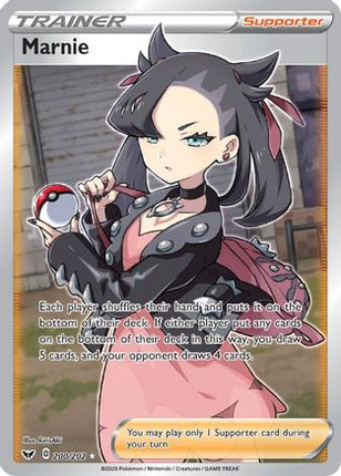 Marnie (Full Art) - 200/202 [SWSH01: Sword & Shield Base Set] Holofoil