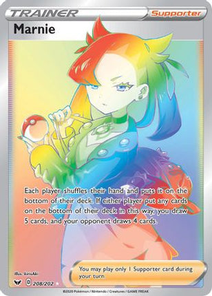 Marnie (Secret) - 208/202 [SWSH01: Sword & Shield Base Set] Holofoil