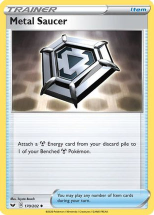 Metal Saucer - 170/202 [SWSH01: Sword & Shield Base Set] Reverse Holofoil