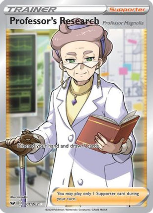 Professor's Research (Full Art) - 201/202 [SWSH01: Sword & Shield Base Set] Holofoil