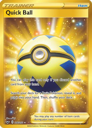 Quick Ball (Secret) - 216/202 [SWSH01: Sword & Shield Base Set] Holofoil