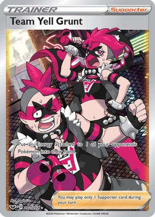 Team Yell Grunt (Full Art) - 202/202 [SWSH01: Sword & Shield Base Set] Holofoil