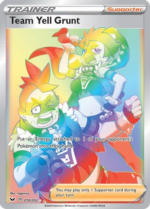 Team Yell Grunt (Secret) - 210/202 [SWSH01: Sword & Shield Base Set] Holofoil