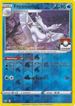Frosmoth - 064/202 (League Challenge) [1st Place] [League & Championship Cards] Reverse Holofoil