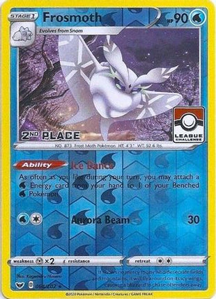 Frosmoth - 064/202 (League Challenge) [2nd Place] [League & Championship Cards] Reverse Holofoil
