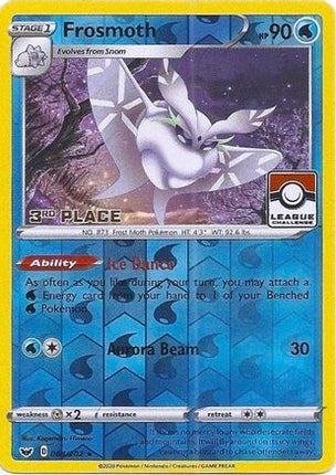 Frosmoth - 064/202 (League Challenge) [3rd Place] [League & Championship Cards] Reverse Holofoil