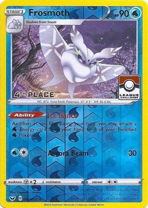 Frosmoth - 064/202 (League Challenge) [4th Place] [League & Championship Cards] Reverse Holofoil