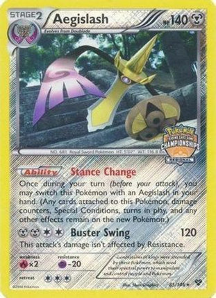 Aegislash - 85/146 (Regional Championships) [League & Championship Cards] Reverse Holofoil
