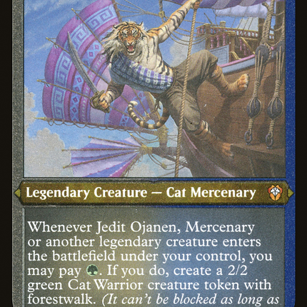 Jedit Ojanen, Mercenary [Dominaria United Commander] Etched Foil