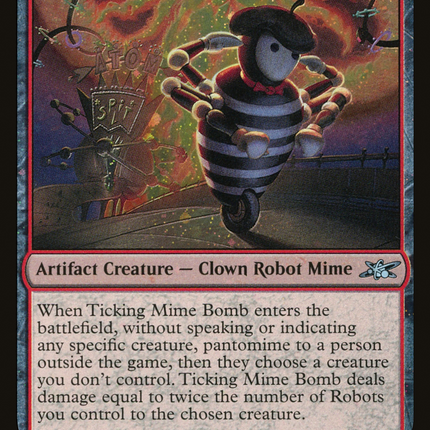 Ticking Mime Bomb [Unfinity] Galaxy Foil