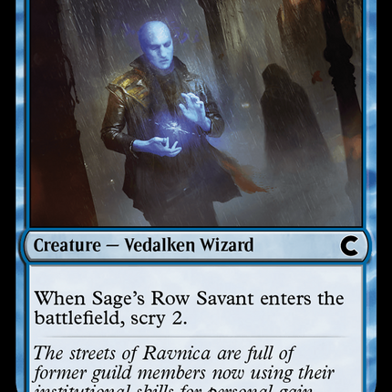 Sage's Row Savant [Ravnica: Clue Edition]