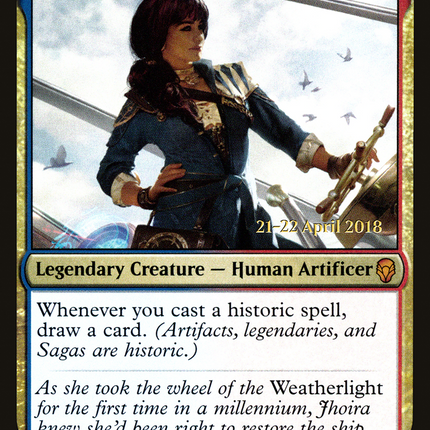 Jhoira, Weatherlight Captain [Dominaria Promos] Prerelease Foil