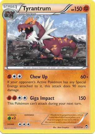 Tyrantrum - 62/111 (Cosmos Holo) [Miscellaneous Cards & Products] Holofoil