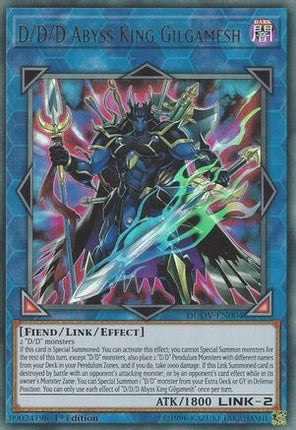 D/D/D Abyss King Gilgamesh (Ultra Rare) [DUOV-EN004] 1st Edition